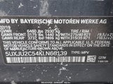 BMW X5 XDRIVE50I 5UXJU2C54KLN66139 снимка
