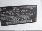 BMW 330I WBA8B9G53JNU57549 снимка