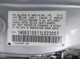 HONDA CIVIC LX 1HGES15511L023007 снимка