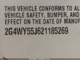 BUICK CENTURY LIMITED 2G4WY55J621185269 снимка