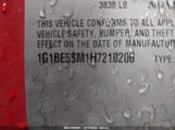 CHEVROLET CRUZE LT AUTO 1G1BE5SM1H7210206 снимка