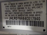 HONDA CR-V LX JHLRD78464C017940 снимка