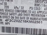 MAZDA TRIBUTE I TOURING 4F2CZ02Z18KM02561 снимка