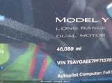 TESLA MODEL Y AWD/LONG RANGE DUAL MOTOR ALL-WHEEL DRIVE 7SAYGAEE7PF713761 fotografie