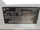 BMW 330I WBA8B9G51HNU51145 снимка