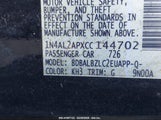 NISSAN ALTIMA 2.5 S 1N4AL2APXCC144702 снимка