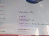 TESLA MODEL 3 REAR-WHEEL DRIVE 5YJ3E1EA6PF714412 снимка