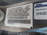 HONDA CIVIC LX 2HGES16525H564116 снимка