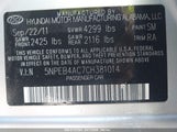 HYUNDAI SONATA GLS 5NPEB4AC7CH381014 fotografie