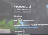 TESLA MODEL 3 LONG RANGE DUAL MOTOR ALL-WHEEL DRIVE 5YJ3E1EB9LF620771 fotografie