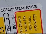 CHEVROLET MALIBU FWD LT 1G1ZD5ST1NF109645 снимка