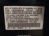 HONDA PILOT EX-L 5FNYF18595B045499 снимка