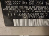 HYUNDAI ELANTRA GLS KMHDU4AD9AU170510 снимка