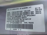 HONDA RIDGELINE RTL-T 5FPYK3F64KB031144 снимка