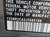 VOLKSWAGEN ATLAS 3.6L V6 SEL PREMIUM 1V2NR2CA2JC592186 photo