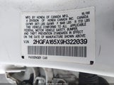 HONDA CIVIC LX 2HGFA165X9H322039 снимка