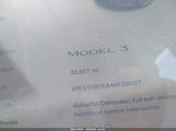 TESLA MODEL 3 REAR-WHEEL DRIVE 5YJ3E1EA4NF316127 снимка