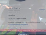 TESLA MODEL Y AWD/LONG RANGE DUAL MOTOR ALL-WHEEL DRIVE 7SAYGAEE5PF855834 снимка