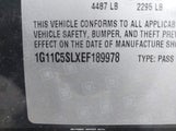 CHEVROLET MALIBU 1LT 1G11C5SLXEF189978 снимка