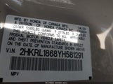 HONDA ODYSSEY EX 2HKRL1868YH581291 снимка