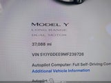 TESLA MODEL Y LONG RANGE DUAL MOTOR ALL-WHEEL DRIVE 5YJYGDEE9MF239726 снимка