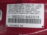 HONDA ACCORD EX V6 1HGCG2251XA022219 снимка