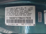 HONDA ACCORD EX 1HGCB7272NA037628 снимка