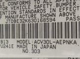 TOYOTA CAMRY LE JTDBE32K630168594 снимка