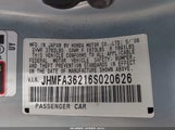 Honda Civic Hybrid JHMFA36216S020626 снимка