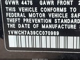 VOLKSWAGEN PASSAT 2.5L SEL 1VWCH7A39CC070989 снимка