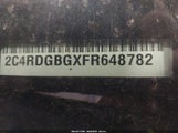 DODGE GRAND CARAVAN SE 2C4RDGBGXFR648782 снимка