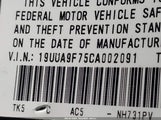 ACURA TL 3.7 19UUA9F75CA002091 снимка
