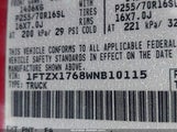 FORD F-150 LARIAT/STANDARD/XL/XLT 1FTZX1768WNB10115 снимка