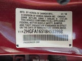 HONDA CIVIC LX 2HGFA16518H533998 снимка
