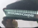 NISSAN PATHFINDER SV 5N1DR2MM3HC649569 снимка