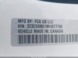 DODGE CHARGER SXT RWD 2C3CDXBG1MH677746 снимка