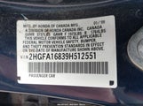 HONDA CIVIC EX 2HGFA16839H512551 снимка