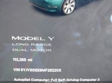TESLA MODEL Y LONG RANGE DUAL MOTOR ALL-WHEEL DRIVE 5YJYGDEE9MF282205 photo