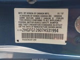 HONDA CIVIC LX 2HGFG12607H531994 снимка