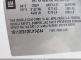 Chevrolet Impala 1Lt 1G1105SA0GU104314 снимка