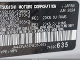 MITSUBISHI OUTLANDER SE 2.5 2WD/SE BLACK EDITION S-AWC/SE BLACK EDITION W/PANO ROOF S-AWC JA4J3VA87RZ080669 снимка