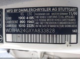 MERCEDES-BENZ C 230 KOMPRESSOR WDBHA24GXYA833828 снимка