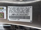 HONDA CIVIC HYBRID JHMFA36226S003947 снимка