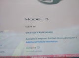 TESLA MODEL 3 REAR-WHEEL DRIVE 5YJ3E1EA0PF548498 снимка