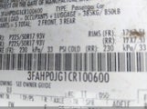 FORD FUSION SEL 3FAHP0JG1CR100600 снимка