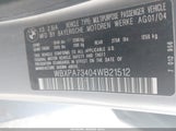 BMW X3 2.5I WBXPA73404WB21512 снимка