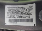 HONDA CIVIC EX 2HGFA16816H500460 снимка