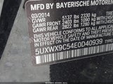 BMW X3 XDRIVE28I 5UXWX9C54E0D40939 снимка
