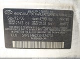 HYUNDAI SONATA GLS 5NPET46CX7H224735 снимка