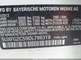 BMW X6 XDRIVE35I 5UXFG2C59DL788319 снимка